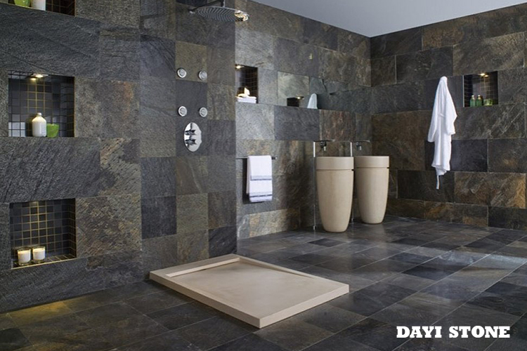 Natural Stone Slate Tiles For Bathroom Wall-Floor
